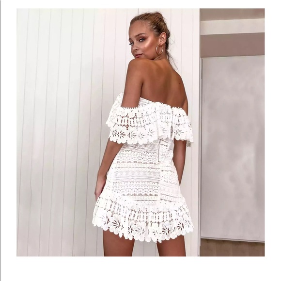 💃🏻Chantal White Lace Dress - Picture 3 of 7